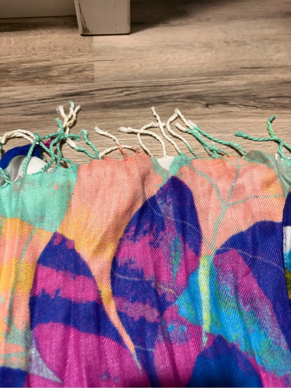 Set of 2 Floral Multicolor scarves - vibrant color